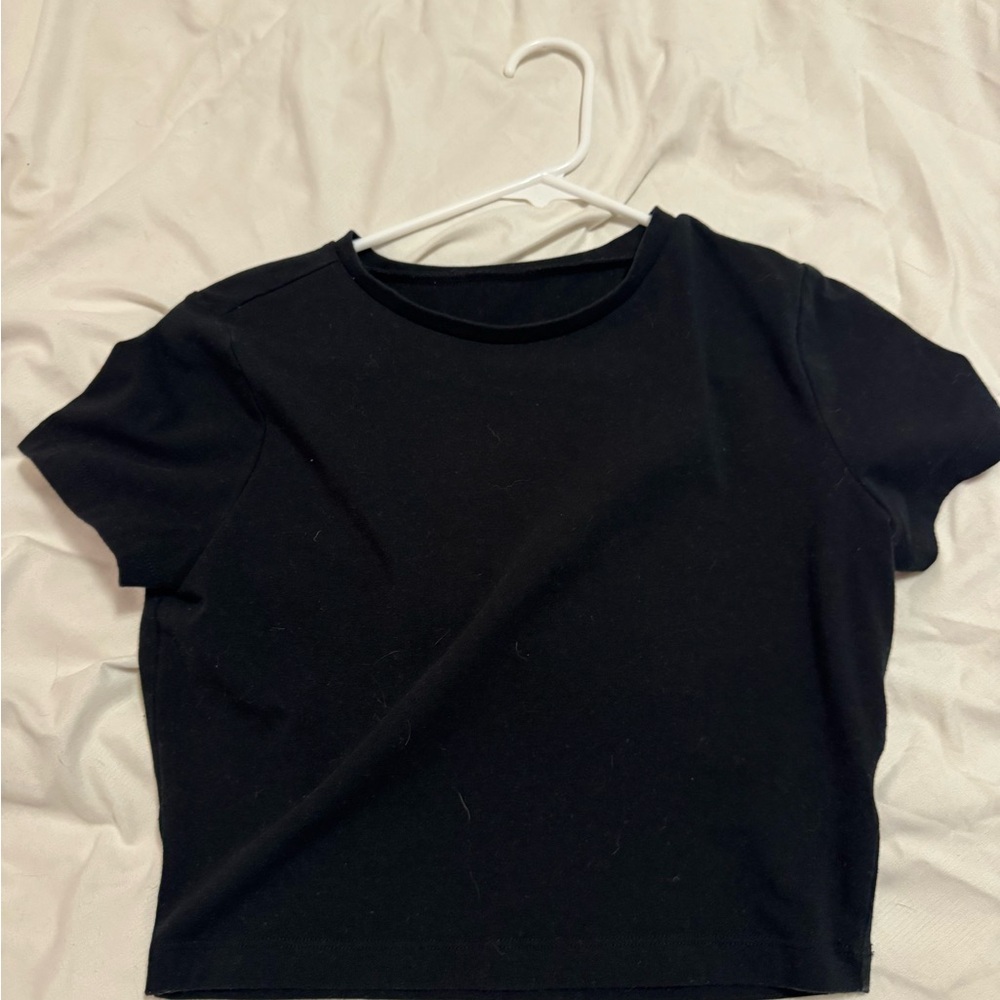 Classic Black Women's Crop Top